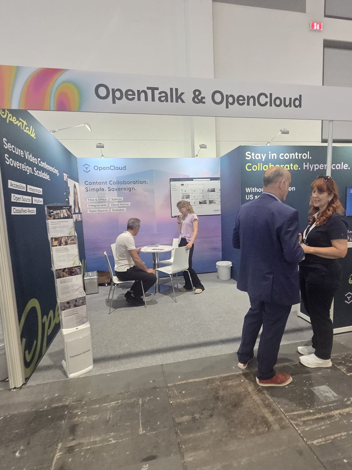 OpenTalk and OpenCloud stand